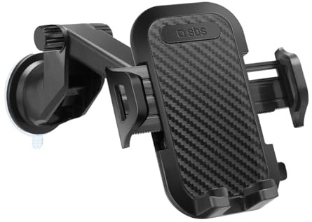 SBS Supporto Auto per telefono Con ventosa Nero - TEHWSUPWIND