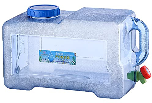 RuiDay Reservoir Eau Camping Car,Portable Bidon d'eau avec Poignée,Jerrican Alimentaire avec Robinet,Parfait pour Voyage, Camping, Barbecue, Pêche