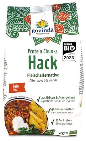 GOVINDA Protein Chunks, Hack, 125g (6er Pack)