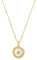 NOELANI Kette mit Anhänger 925 Sterling Silber Perlmutt Damen Halsschmuck, mit Zirkonia synth., 40+5 cm, Gold, Blume, Kommt in Schmuck Geschenk Box, 2036053