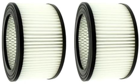 2x Trade-Shop HEPA-Filter/Lamellenfilter/Rundfilter kompatibel mit TecTake GeKo Bituxx Camry Kaminer Sellnet TrendLine Aschesauger
