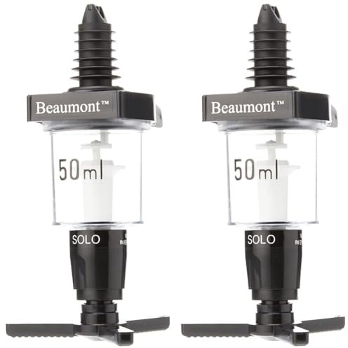 Beaumont 3104 50ml Classical Solo Spirit Measure Optic (Pack of 2)