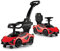 GYMAX 3 in 1 Kids Ride on Push Car, Licensed Lamborghini Push Along Car with Handle, Guardrails, USB Port, Music & Lights, Underneath Storage, Toddler Sliding Toy for 18-60 Months Boys Girls (Red)