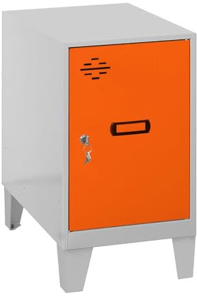 SimonRack Spind, Metall, Grau/Orange, 575 x 300 x 500 cm