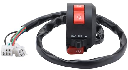 GOOFIT Motorrad 5+4 Kombinationsschalter Steuerung Lenker Scheinwerfer Signal Licht Button Mounted Switch Mit Horn Ersatz Für ATV Dirt Bike Go Kart Scooter Pit Bike