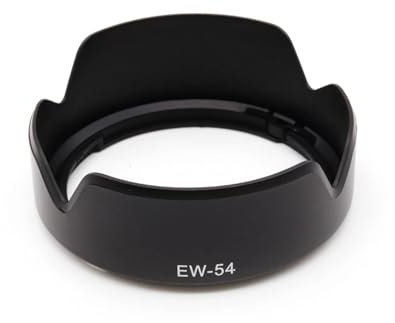 For Canon EF-M 18-55mm F/3.5-5.6 IS STM, paraluce con attacco a baionetta, ricambio for EW-54 (Size : Black)
