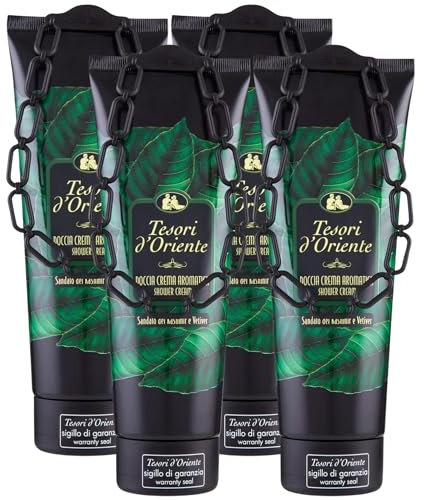 Doccia Crema Aromatica al Sandalo del Kashmir e Vetiver 250ml (4 Doccia Crema)