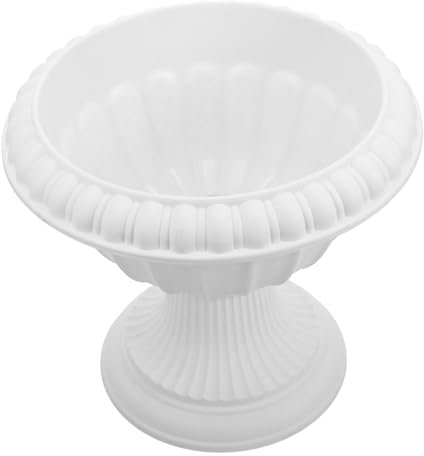 VINTORKY 2st Römischer Blumentopf Hoher Pflanzer Pflanzgefäße Für Die Haustür Vase Bonsai-übertopf Weißes Saftiger Blumentopf Desktop- Plastik Kleiner Schreibtisch