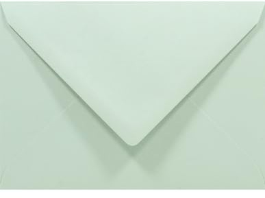 Netuno 50 Kuverts Pastell-Grün DIN C6 11,4x16,2 cm klassisch und stilvoll | 80g Rainbow · schöne pastellfarbene Briefumschläge Farbpapier für Ostern, Frühling, Taufe & Einladungen