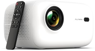 Beamer, 4K Mini Beamer mit Wifi6 Bluetooth, FHD 1080P 18000 Lumen Portable Beamer Unterstützung Elektrischer Fokus & Auto Vertikaler Keystone, PR550 Projektor Heimkino Kompatibel mit Fire Stick,Laptop