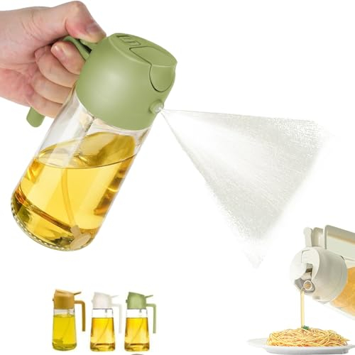 Eco Spray Plus Pulverizador de Aceite Para Cocina y Freidora de Aire - Rociador Antigoteo Con Cristal