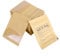 WACCOMT Pack 100pcs Small Resealable Bags Seed Envelopes with Clear Window 2.75x3.74 inch Brown Zipper Lock Kraft Paper Seed Packets Coin Envelopes for Flower Vegetable Plants Garden Storage