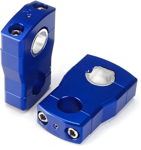 WEINUANXIN Motorrad Handbar Riser Für Y&amaha Für MT07 Für MT09 22/28mm Quad Bar Klemmen Schneemobil Lenker Steigleitungen 2 3 4 höhe Fat Bar Mount Clamp(Blau,2 inch)