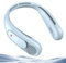 Dnenellr Ventilador de Cuello, 6000 mAh Ventilador Cuello Portatil Recargable USB, 3 Velocidades, Apto para Hombres, Mujeres, Niños, Uso en Interiores, Exteriores y Viajes (Azul Celeste)