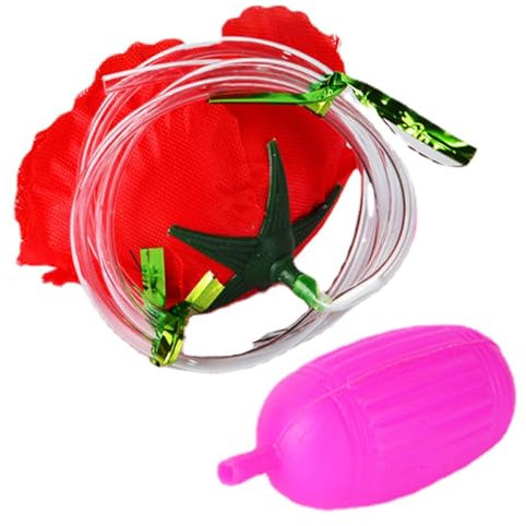 Halloween Toying Wasser-Werkzeug künstliche rote Rose Blumen für Frauen, Männer, Kinder | Realistische Clown-Spiele der Rosenblumen für die Party