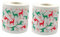 Healeved Lot De 2 Rouleaux De Papier Hygiénique Décorés De Noël Serviettes De Table Festives Papier Toilette Pour