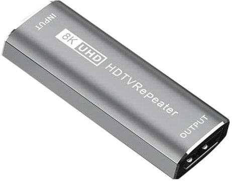 Ripetitore ripetitore ripetitore amplificatore di segnale ripetitore adattatore video 3D 30M 4K 60Hz Adattatore video CEC/HDR -Compatibile 2.1 cavo Extender femmina a femmina
