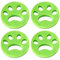 KEQAR 4 Pcs acchiappapelucchi in silicone per lavatrice e asciugatrice Rimuove peli di animali domestici Colori verde