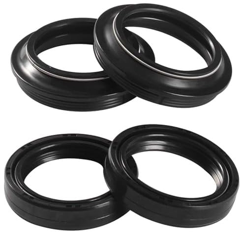Gabelsimmerringe & Gabel Staubkappen Kit Für GILERA 50 Für DNA Für ARIZONA 125 200 Für FAST RTX VX 125 Für RUNNER RX125 Für TRIAL 125 VXR RX 200 Vorderradgabel-Öldichtung und Staubschutz 35x47x10.5