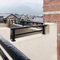 Raise Patio Railing Kit - Galvanized Steel Horizontal Fence Guard Rail for Front Porch Balcony Deck Rooftop Parapet Wall Hand-Rails for Outdoor/Indoor Steps Staircase Railing(H 60 cm/23.6 in,L 70 cm/2