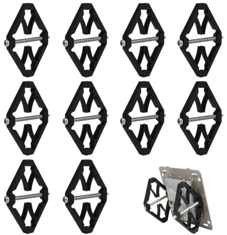 YUVKIN Lot de 10 outils de réparation pour boîtes d'encastrement murales Accessoires électricien Barre de support pour réparation de boîtiers de commutation (Type 118)