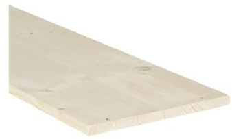 Northwood Tavola in Legno Lamellare di Abete, 18x400x1000 mm, Levigata, per Falegnameria e Progetti Fai da Te, Rettangolare, Alta Qualità e Resistenza