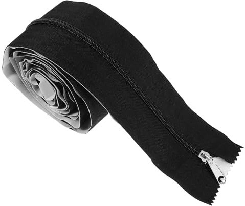 Baluue Heavy-Duty Greenhouse Zipper Door Self-Adhesive for Zip Wall Construction Plastic Sheeting Dust Barrier Double-Sided Tent Heavy Duty Zipper