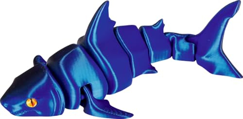Die Spiegelburg - Hai - Kristall-Tiere (blau) - 99140, glänzender Spielzeug Hai mit beweglichen Körpern für authentischen Spielspaß, magische Deko fürs Kinderzimmer
