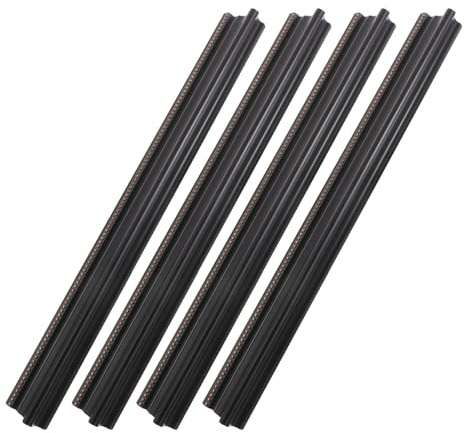 FONDOTIN Lot de 4 Baguettes de Cadre Vintage Européen Noir Doré 50 Cm, Moulure Classique pour Encadrement Photo et Peinture à l'huile, Bordure Décorative pour Projets Artistiques