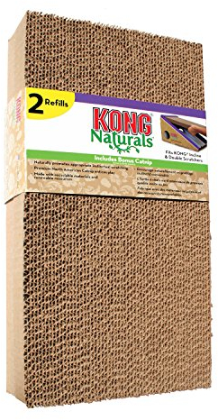 KONG CS9 Kratzbaum Nachfüllpack für Steigung und doppelter Katze Spielzeug (2 Pack)