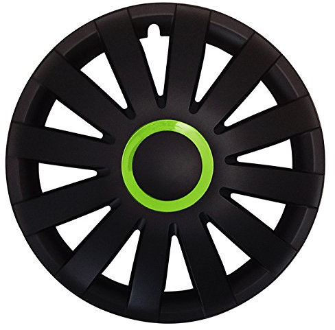 (Größe wählbar) 14 Zoll Radkappen/Radzierblenden AGAT Race GRÜN passend für Fast alle Fahrzeugtypen – universal