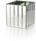 Serene Räume Living Gatsby Spiegel Strip Cube Vase – Art Deco inspiriert Glas Vase mit Spiegel Finish, Maßnahmen 14,6 cm Cube