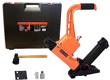 Valu-Air 9800RC 3-in-1 Flooring Cleat Nailer and Stapler for 16-gauge T & L cleats and 15.5-gauge flooring staples from 1-1/2” to 2”