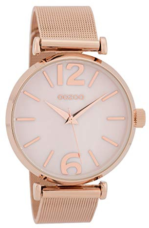 Oozoo Damenuhr mit Metallband 40 MM Rose/Weiss Perlmutt/Rose C9569