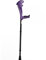FDI - Access Comfort Krücken für Erwachsene. Höhenverstellbares Krückenpaar mit weichem Griff. Ultraleichtes Aluminium. Violette Farbe. Einheitsgröße