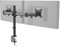 hjh OFFICE Supporto per monitor a 2 braccia 13-27 Pollici VM-MF2 Acciaio Nero Braccia per monitor girevole a 360°, caricabile fino a 8kg per braccio 80200