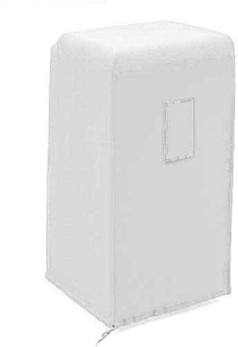 Luxiv Portable Air Conditioner Cover, Gray Portable AC Unit Cover 15 x 18 x 30 Anti-Dust Compact Air Conditioner Storage Bags Protection for Mobile AC (White)