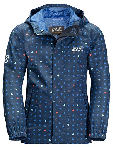 Jack Wolfskin Unisex Kinder Tucan Dotted Jacket Kids Jacke, Dark Indigo Allover, 164 EU