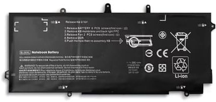 7XINbox 11,1V 42WH BL06XL HSTNN-W02C 722297-001 722236-171 Batterie de Rechange pour HP EliteBook Folio 1040 G0 G1 G2 Touch Series