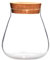 HEMOTON Bocal à épices en verre avec bouchon en liège - Pour terrarium, plantes succulentes, micro paysage, vase à bulle transparent pour bricolage, bricolage, bouteille de dérive (marron clair)