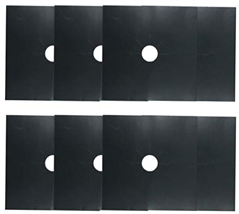 Cabilock 8pièces Lot de Revêtements pour Plaque de Cuisson à Gaz Protection pour Four Feuilles Antiadhésives Prédécoupées