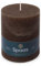 Spaas Rustik-Stumpenkerze, 100/130 mm, 95h, dunkelbraun