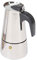 The Secret Home - Moka de Acero Inoxidable Plateado - 6 Tazas con Filtro Desmontable - 900 ml