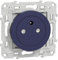 Schneider Electric - Odace - prise de courant 2P+T affleurante - Cobalt - connexion rapide - S550052