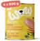 Wow Hundefutter nass Junior mit Huhn, 6x800g | reichhaltiges Nassfutter für Welpen Aller Rassen I Beste Qualität mit viel frischem Fleisch, Karotte & Brennnessel I hohe Akzeptanz & getreidefrei