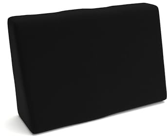 POKAR Palettenkissen Wasserabweisend Palettenauflagen mit abnehmbarem Bezug Palettenauflage Palettenmöbel Palettensofa, Seitenkissen 60x40, Schwarz