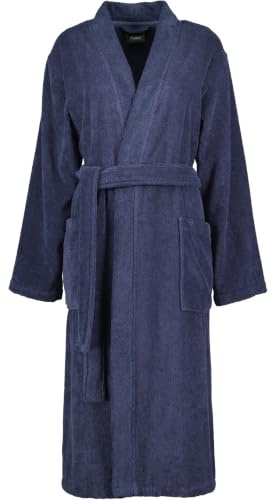 Cawö Home Bademäntel Damen Kimono Uni 826 blau - 17 XL