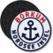 Klettpatch - Borkum Nordsee Insel 62 mm gestickt/Klett-Patch Patch Patches Klett Abzeichen auf Kleidung Rucksack/Anker Meer Strand Küste Urlaub /