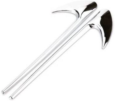 ALINZO 2 X Auto Kotflügel Aufkleber, Auto Seitenlüftungs Dekorationsaufkleber, Styling Nachrüst Außenzubehör, Für Mercedes Be-nz W221 W463 W205 W212 W213 W220 W210 W204 W202 W177,Silver