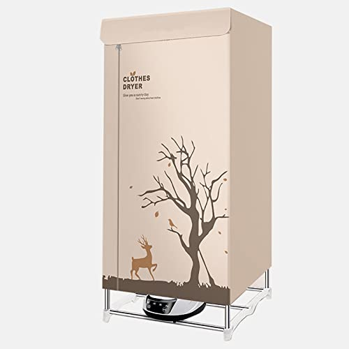 CABINE Sèche-Linge Électrique, Vêtements Chauffés Aiérer, Vêtements Chauffés À 2Ux Armoire de Séchage Avec Couverture 1500W/Khaki